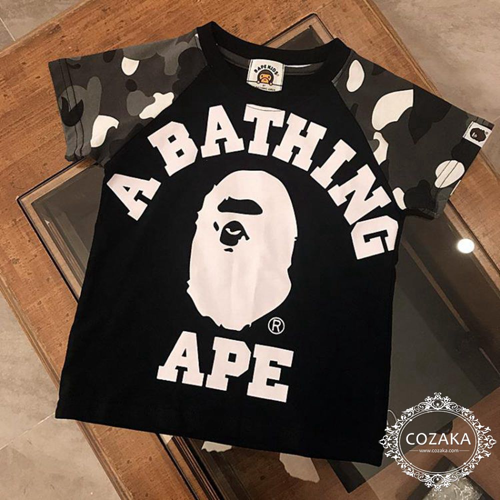 a bathing ape tシャツ キッズ 親子服 アベイシングエイプ bape kids