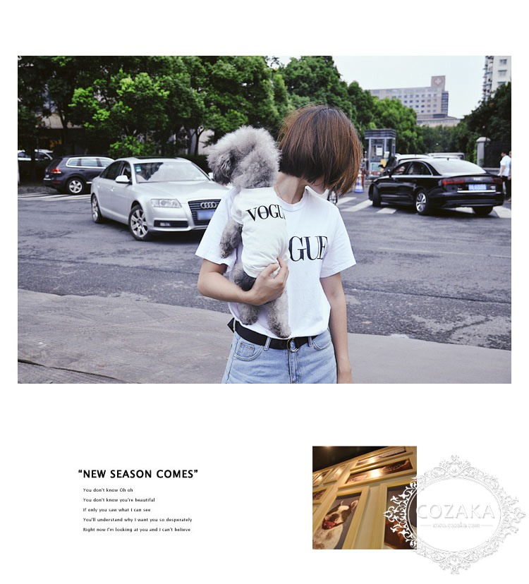 韓国 ロゴtシャツ 親子 犬服