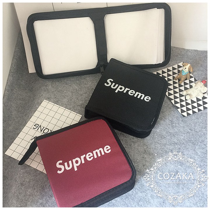 シュプリーム Cdケース おしゃれ Dvdケース Supreme 収納ケース かわいい 車載用 メディアケース 通販