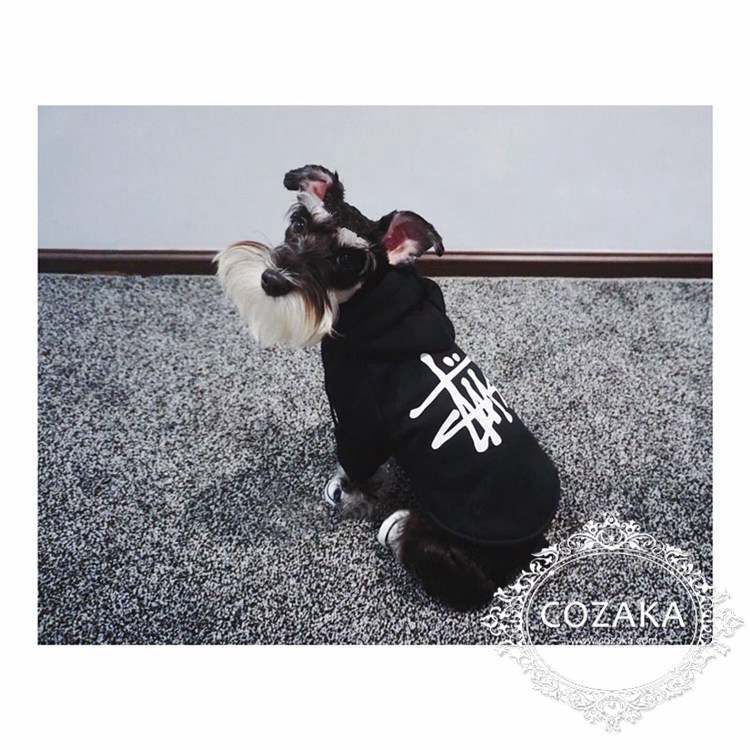 ステューシー おしゃれ 小型犬洋服 パーカー STUSSY 小型犬洋服 秋冬