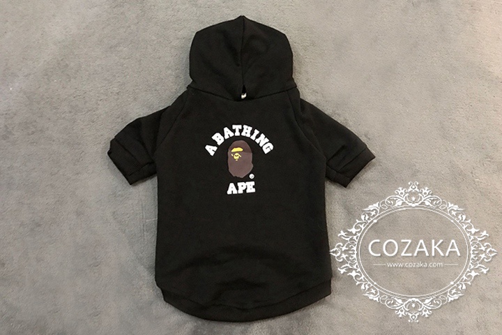 ア ベイシング エイプ 中型犬洋服 秋冬 人気 スケボーブランド パーカー 中型犬洋服