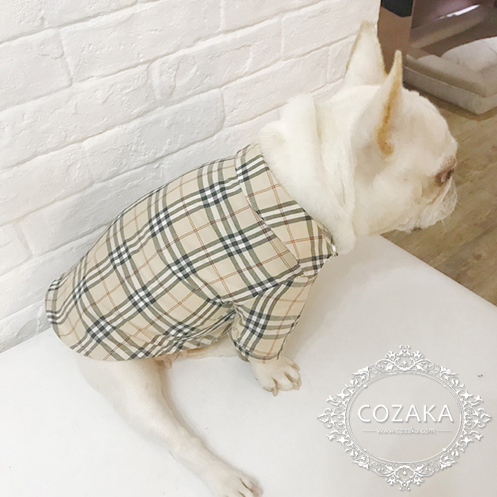 バーバリー風 犬服 シャツ バーバリー風 犬服 シャツ