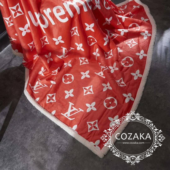 lv supreme 毛布