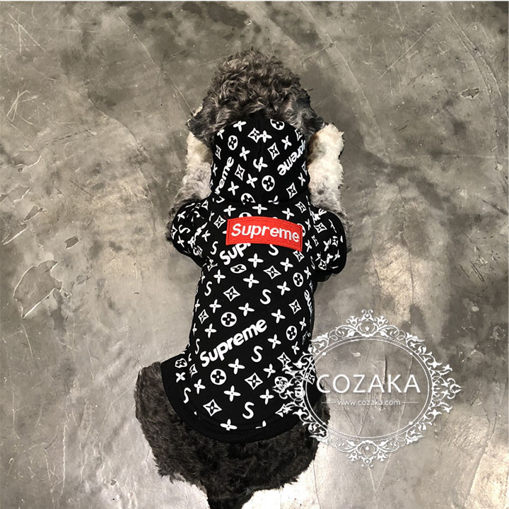 supreme 犬用パーカー 可愛い