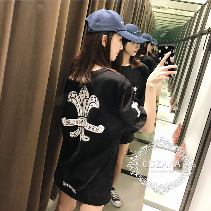 クロムハーツ ログtシャツ 半袖 chrome hearts t-shirt レディース