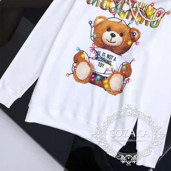 moschino テディベア ワンピース モスキーノ パーカー teddy bear