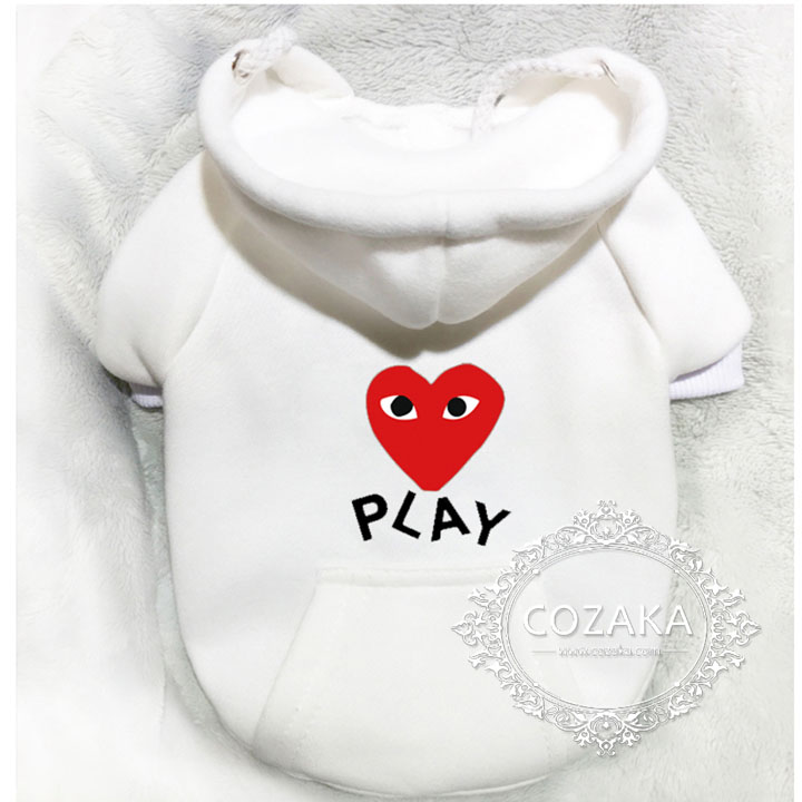 ギャルソン プレイ ペット服 パーカー ギャルソン プレイ ペット服 パーカー