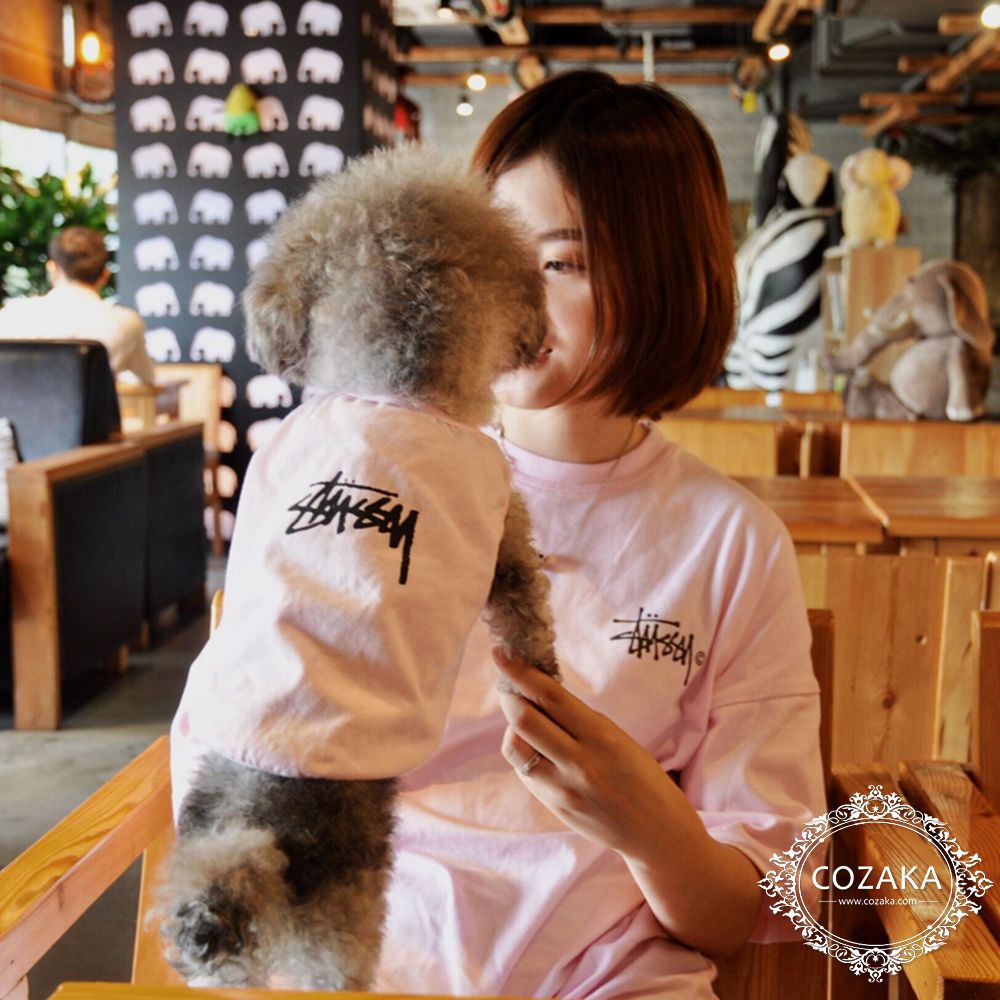 stussy 犬服 ピンク