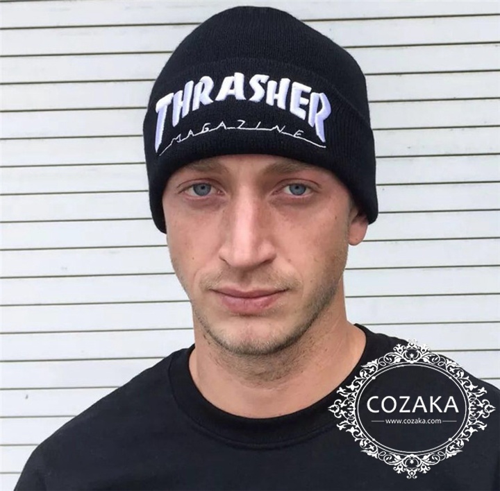 thrasher ビーニー 芸能人愛用