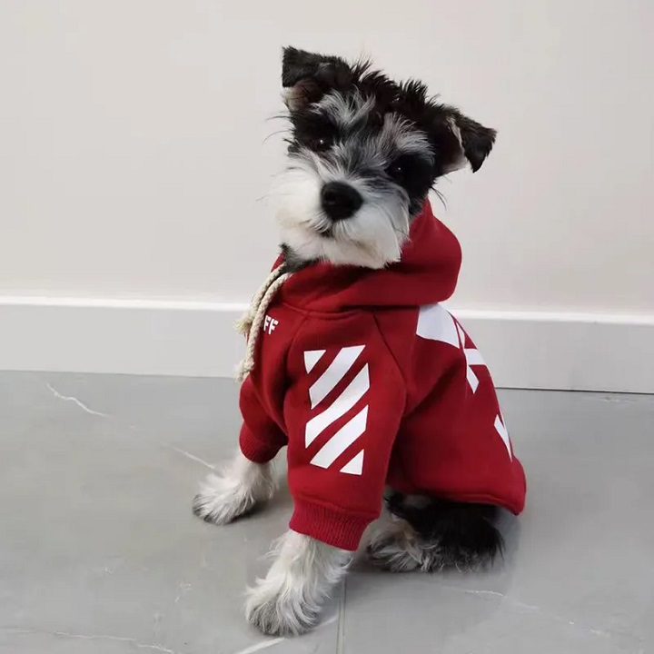 offwhite パーカー 犬と一緒