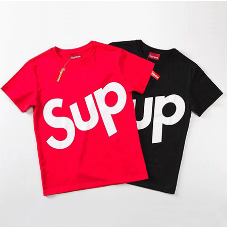 シュプリーム tシャツ 半袖 コットン100％ supreme ログプリントt