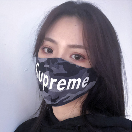 シュプリーム マスク 迷彩柄 オシャレ Supreme デザインマスク Sup フェースマスク