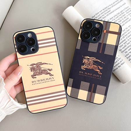 PC burberry風 携帯ケース アイフォン 15pro 