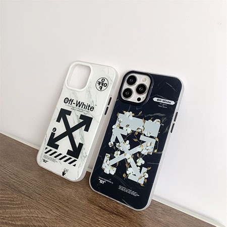 iphone14 OffWhiteロゴ付き携帯ケース iPhone 14promax OffWhite