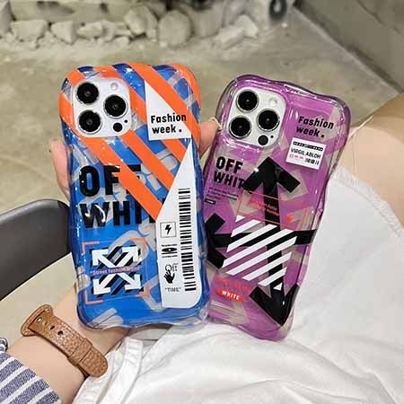 ブランドOff White iphone15 15proケースクリア スポーツ風 高校生愛用