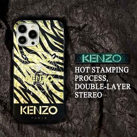 Kenzoアイフォーン15 15ultra携帯ケース めっきボタン 