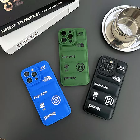 iphone17少女 アイホン16プラス シュプリーム風 カバー 