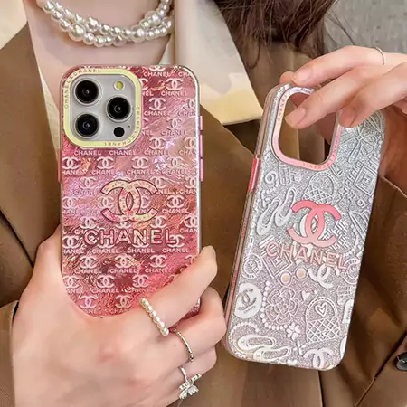 iphone17アイホン 15pro max カバー 少女 chanel風