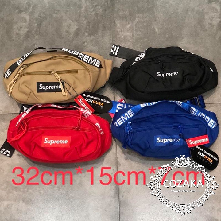 Supreme 18ss レギュラー ウエストバッグ ポーチ 赤 レッド