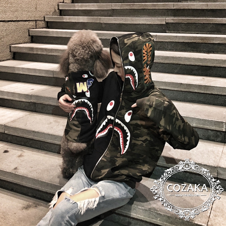 ア ベイシング エイプ ペット服 パーカー a bathing ape 犬服 お飼い主