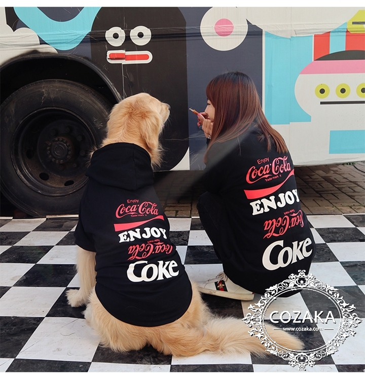 コカ・コーラ 大型犬服 パーカー