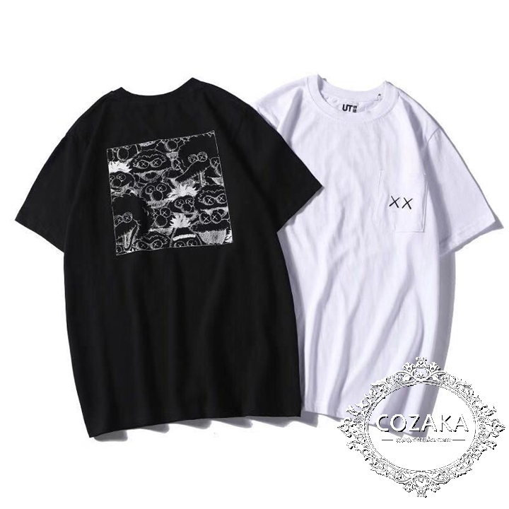 新品 KAWS x ユニクロ 限定 UT ハート Tシャツ ホワイト カウズ
