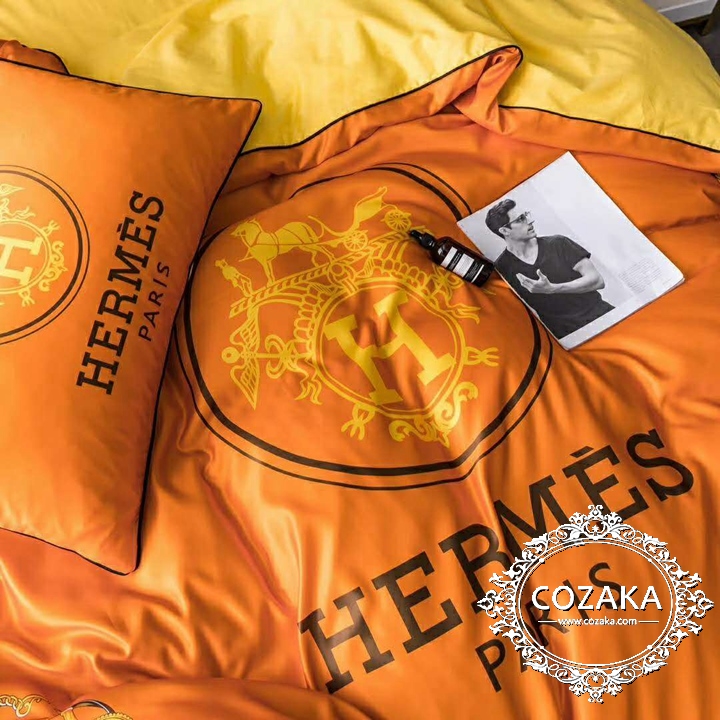 COZAKA.comエルメスベッドカバーセット エルメス 寝具 高級プレゼント