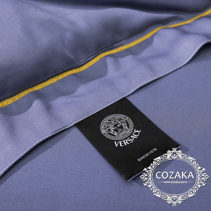 【COZAKA.com】Versace高級ベッドカバーセット高品質ブランド寝具-パープル