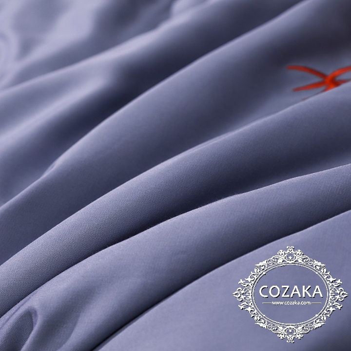 【COZAKA.com】hermes高級ベッドカバーセット高品質ブランド寝具-パープル