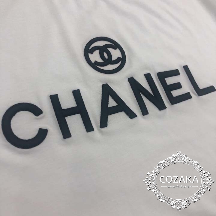 【COZAKA.com】シャネルCHANEL刺繍CCマークTシャツ