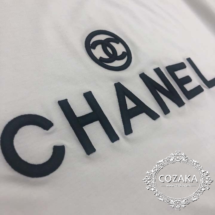 【COZAKA.com】シャネルCHANEL刺繍CCマークTシャツ