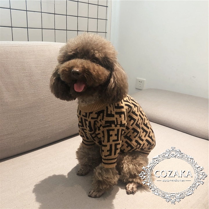 フェンデイ 犬服 オシャレ fendi 犬服 ペットセーター 犬の秋冬服 送料無料