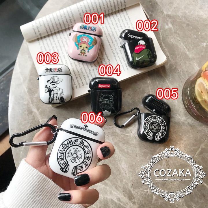 【COZAKA.com】SUPREME×Chrome Hearts×ONE PIECE AirPodsケース AirPodsケース TPU ブランド