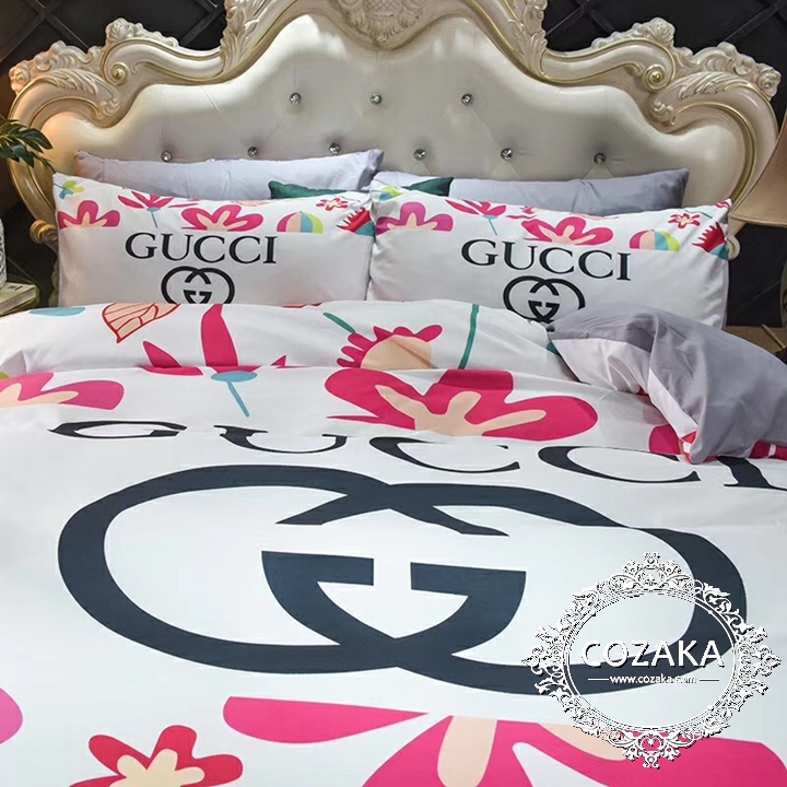 コットン製 GUCCI ベットカバーセッ