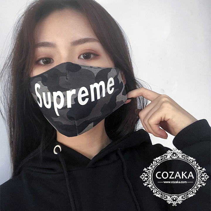 シュプリーム マスク 迷彩柄 オシャレ supreme デザインマスク sup