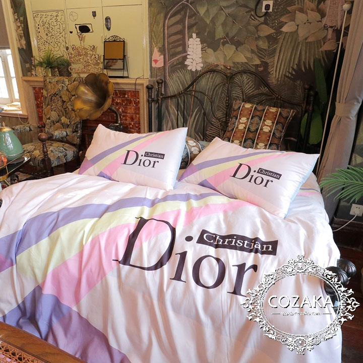 dior ブランド寝具 ロゴ付き