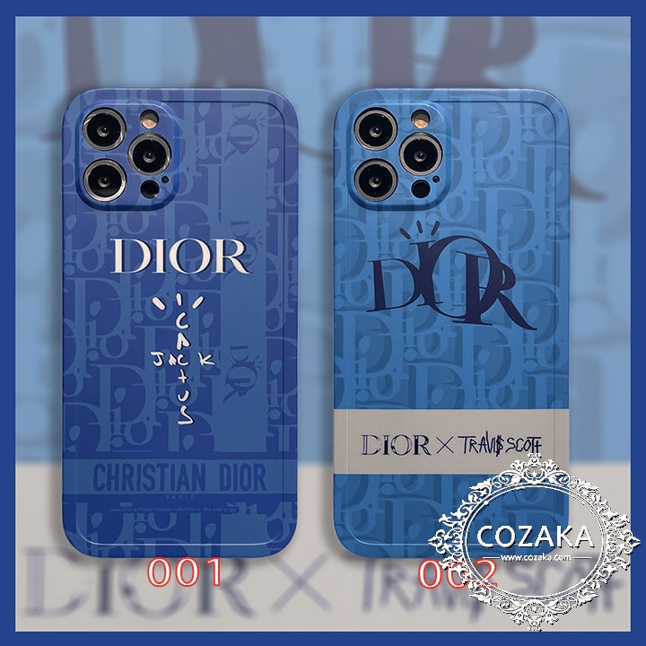 dior iPhone 13Pro保護ケースブルー 青