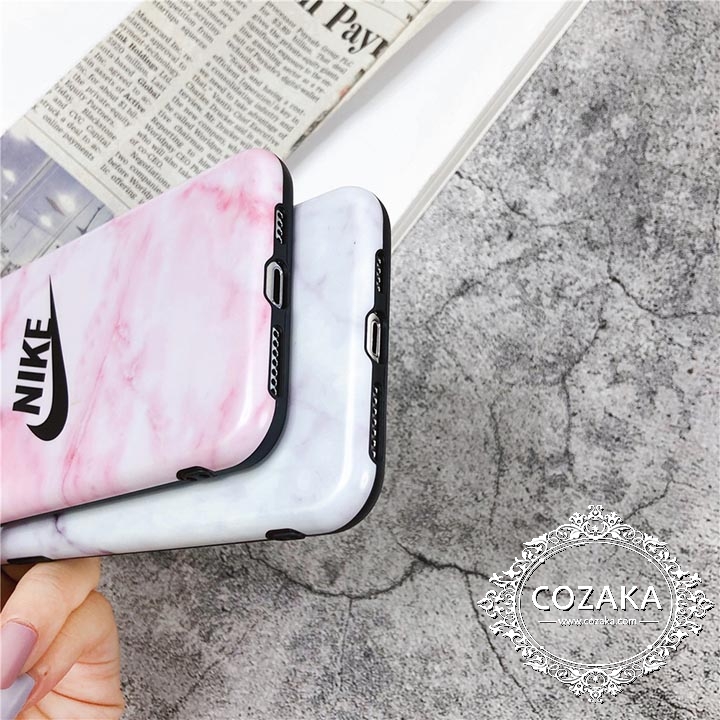 iphone12mini/12promax大理石保護ケースナイキ
