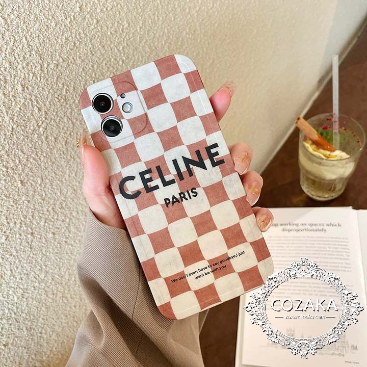 ロゴ付き アイホン12/12 mini 携帯ケース celine