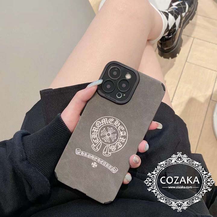 iPhone 12/12 mini ブランド字母プリント Chrome Hearts 保護ケース