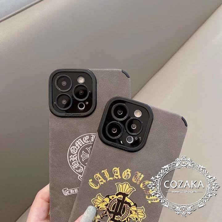 アイフォーン11 pro max スマホケース Chrome Hearts ロゴ付き