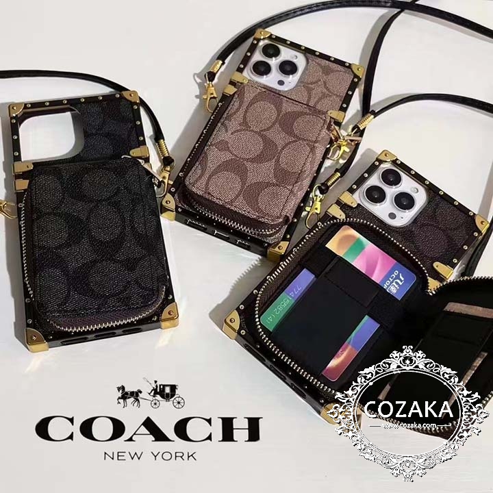 iphonex/xsスマホケースCoach四隅保護