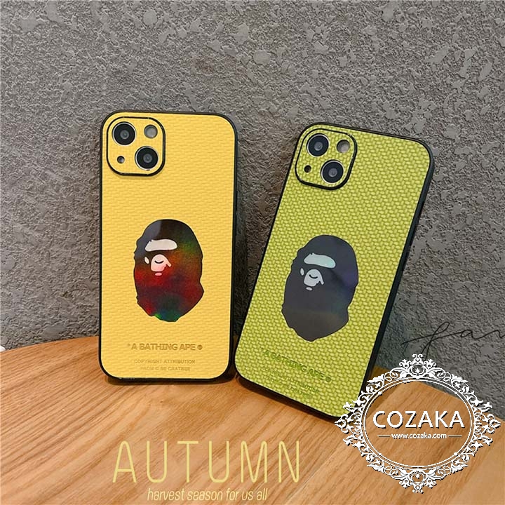 つや消しBape アイホン14 maxカバー ファッションブランド iPhone