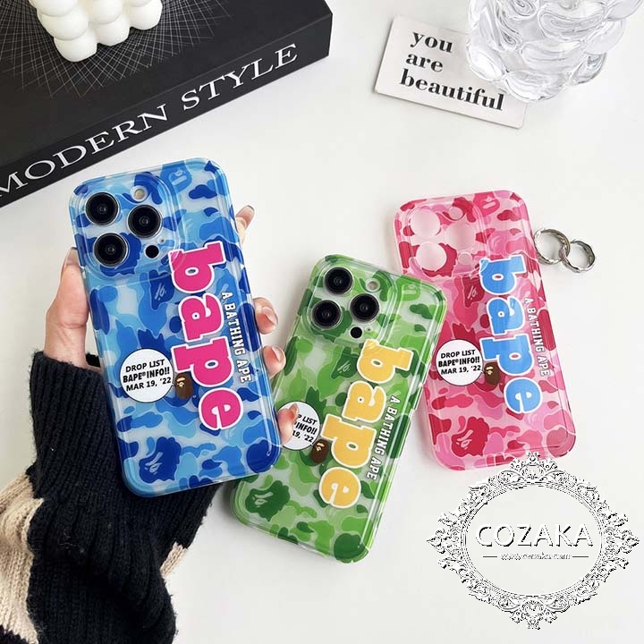 iPhone15 ケース エイプ A BATHING APE - iPhoneアクセサリー