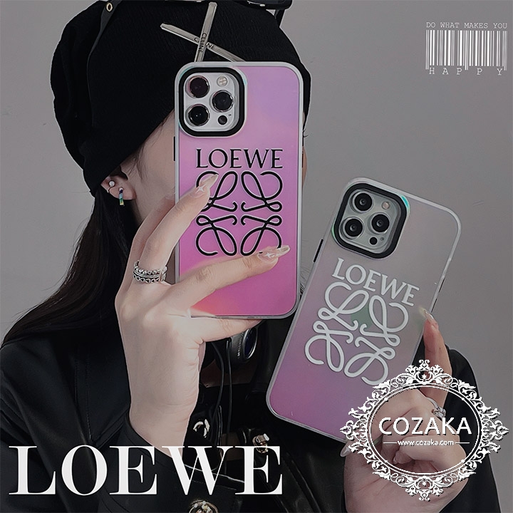 loewe iphone15プラスケース半透明