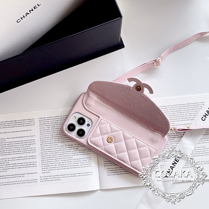 chanel  iphone14promax ケース 斜め掛け