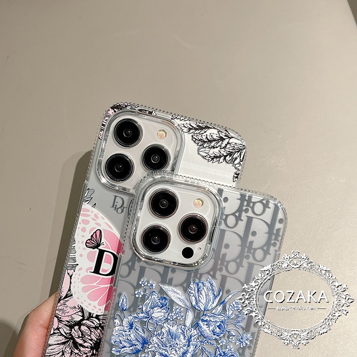 蝶結び柄 iphone15 pro カバー dior