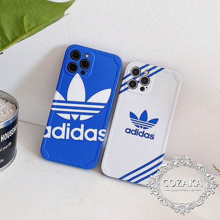 adidas iphone15 proケース ブルー