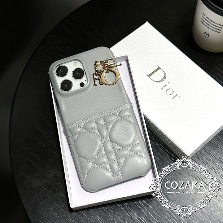 dior iphone15保護カバーカード収納
