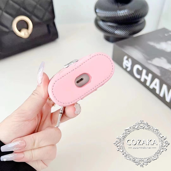 シャネル風 綺麗 airpods 携帯ケース